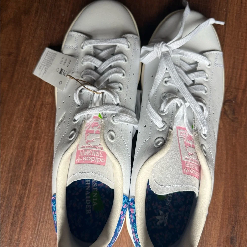 Adidas Stan Smith Blue Floral - Picture 2 of 5